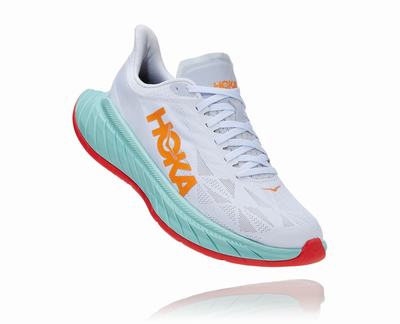 Hoka One One Carbon X 2 Férfi Futócipő - Fehér/Narancssárga [H6504-076]